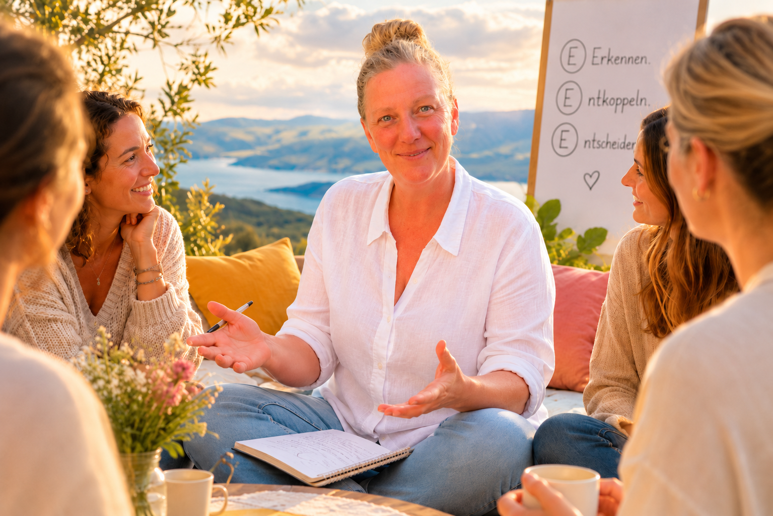 Christina Illing mit Gruppe auf Hvar